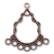 Spacers delicate motif 28mm Old copper tone x4