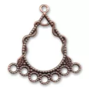 Spacers delicate motif 28mm Old copper tone x4
