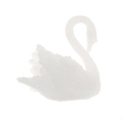 13mm Plastic swan for accessories and jewellery inclusion resin - White x1|raw }}