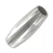 Magnetic clasp for 6mm cords Stainless Steel x1