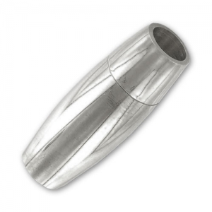 Magnetic clasp for 6mm cords Stainless Steel x1