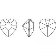 PureCrystal 4884 Fancy Stone Heart-shaped 11x10 mm Aquamarine