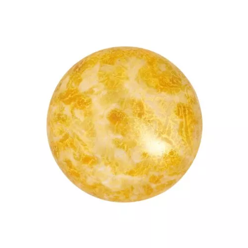 18mm Glass round cabochon by Puca® -  Opaque Beige Spotted x1