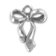 Knot charm 22mm Old silver tone x1|raw }}