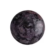 18mm Glass round cabochon by Puca® -  Metallic Mat Violet Spotted x1