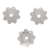 Beads caps 7 mm - 304 stainless steel x10|raw }}