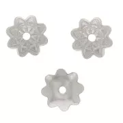 Beads caps 7 mm - 304 stainless steel x10