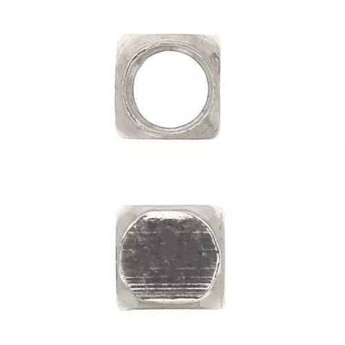 2mm Stainless steel cube beads x10