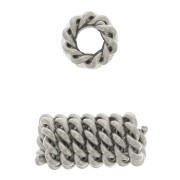 9x4.5mm Stainless steel Imitation barbed wire imitation tube beads x4
