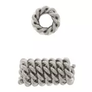 9x4.5mm Stainless steel Imitation barbed wire imitation tube beads x4