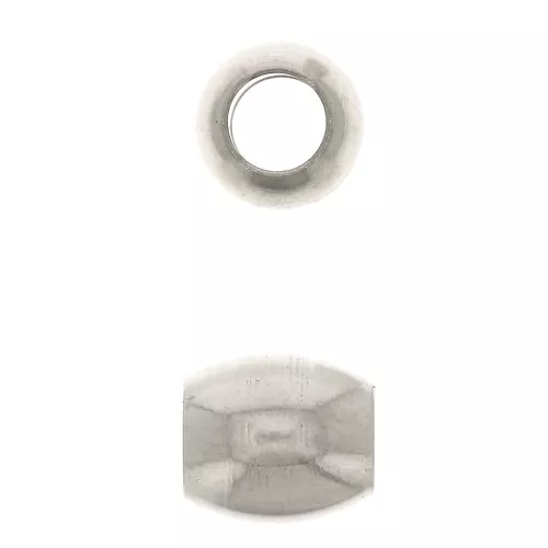 4.5x4mm Stainless steel Olive beads x4