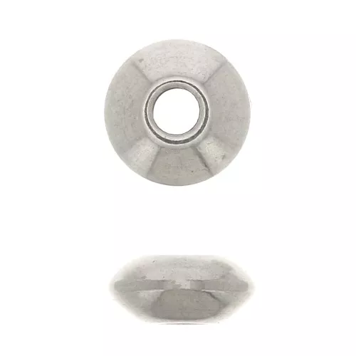 5x2mm Stainless steel Rondelle beads x10