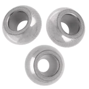 8mm Stainless steel Stopper bead with 3 mm hole x1