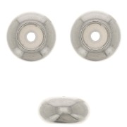 7mm Stainless steel Stopper bead with 2 mm hole x1