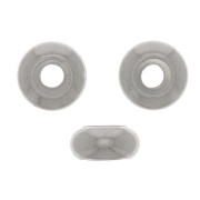 6mm Stainless steel Stopper bead with 2.5 mm hole x1