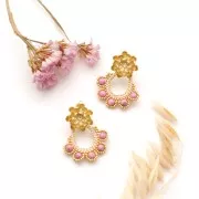 4mm Howlite Tinted Round Beads - Light Pink x30