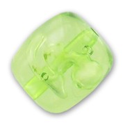 Barrel-shaped bead bubbles 28x27mm Peridot x1