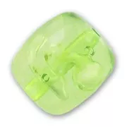 Barrel-shaped bead bubbles 28x27mm Peridot x1