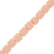 6x6.2mm Polymer clay Heishi style tube beads - Light Pink x39 cm