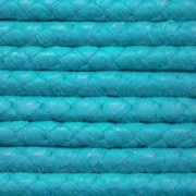 European cotton waxed cord 3mm Turquoise x 1 m