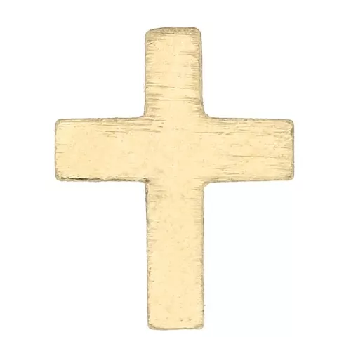 8x6mm Gold filled Cross-shaped element to be glued x1