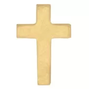 9x6mm Gold filled Cross-shaped element to be glued x1