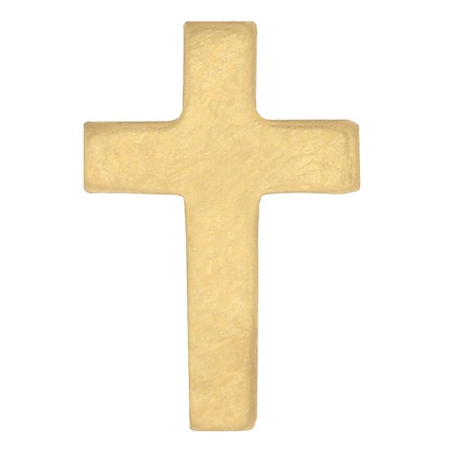 9x6mm Gold filled Cross-shaped element to be glued x1