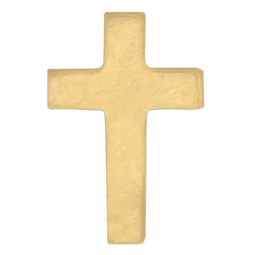 9x6mm Gold filled Cross-shaped element to be glued x1