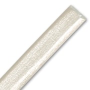 Regaliz leather 10x7mm Light Silver x30cm