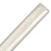 Regaliz leather 10x7mm Light Silver x30cm