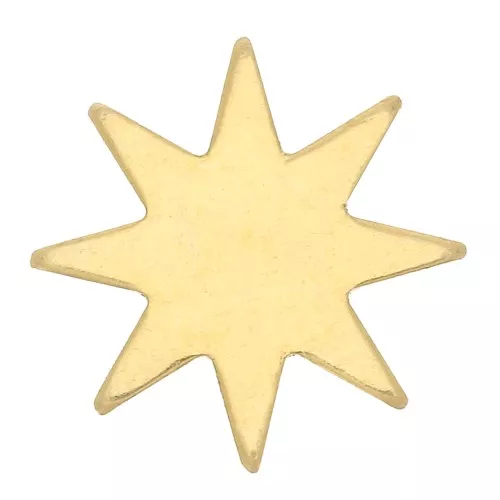 8.2mm Gold filled Sun-shaped element to be glued x1