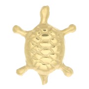 9.5x7.5mm Gold filled Turtle-shaped element to be glued x1|raw }}
