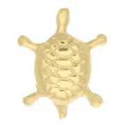 9.5x7.5mm Gold filled Turtle-shaped element to be glued x1