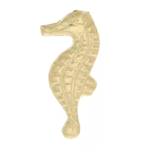 10.5x4.5mm Gold filled right side Seahorse-shaped element to be glued x1