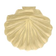 7x7.5mm Gold filled Shell-shaped element to be glued x1