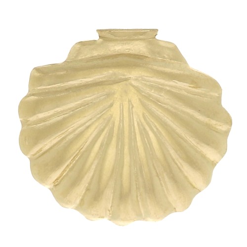 7x7.5mm Gold filled Shell-shaped element to be glued x1