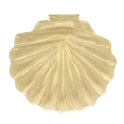 7x7.5mm Gold filled Shell-shaped element to be glued x1