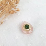 9.5mm Gold filled element for 4mm cabochon to be glued - Gold filled x1