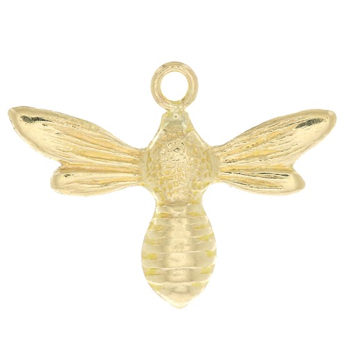 11x14.5mm Gold filled Bee charm x1