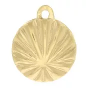 10x8mm Gold filled Shell charm x1