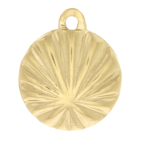 10x8mm Gold filled Shell charm x1