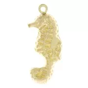 18x8 mm Gold filled right side Seahorse pendant x1