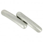 Magnetic clasp 2 cylinders 5mm cord Antique Silver Plating x1|raw }}
