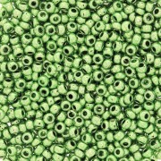 Preciosa Seed beads 11/0 2 mm - Terra Metallic - Light Green x20g|raw }}
