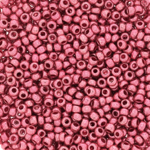 Preciosa Seed Beads 11/0 2 mm - Terra Metallic - Pink x 10 g