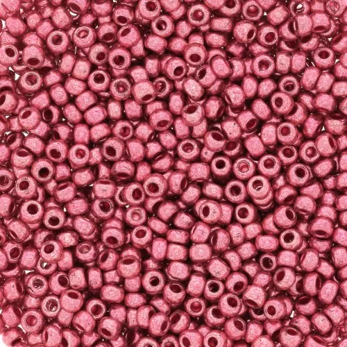 Preciosa Seed Beads 11/0 2 mm - Terra Metallic - Pink x 10 g