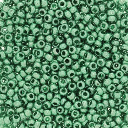 Preciosa Seed Beads 11/0 2 mm - Terra Metallic - Green x20g
