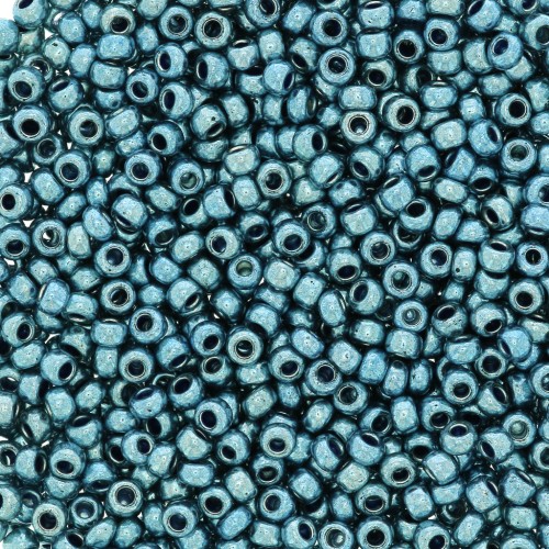 Preciosa Seed Beads 11/0 2 mm Terra Metallic - Blue-Gray x20g
