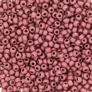 Preciosa Seed Beads 11/0 2 mm - Terra Metallic Matte - Pink x 20 g