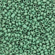 Preciosa Seed Beads 11/0 2 mm - Matte Metallic Terra - Green x 20 g